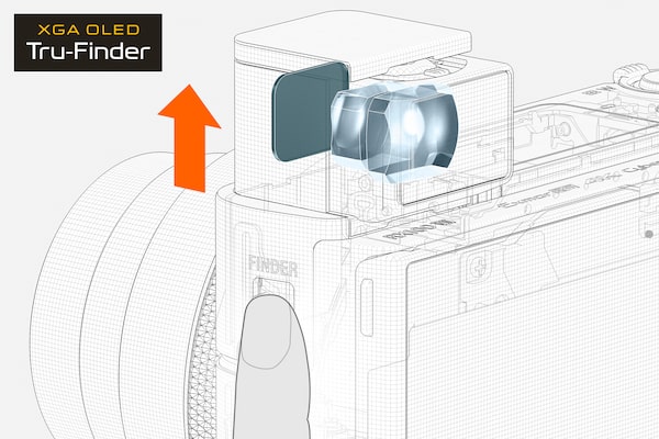 Viseur électronique par simple pression