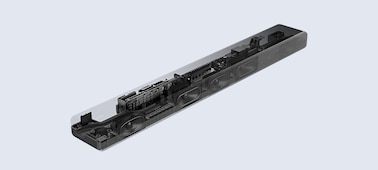 X-Ray image of the HT-A3000 soundbar showing the internal components