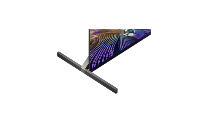 A90J BRAVIA XR TV close-up of stand