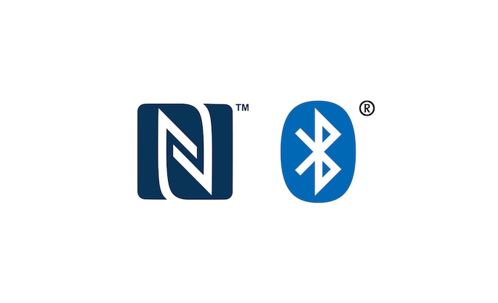 NFC™ and Bluetooth® logos