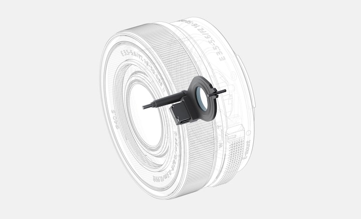 Schéma montrant les emplacements internes des actionneurs utilisés pour le E PZ 16 – 50 mm F3.5 – 5.6 OSS II