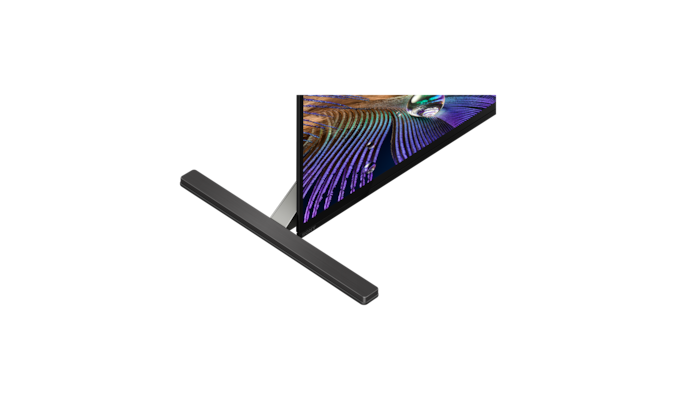 A90J BRAVIA XR TV close-up of stand