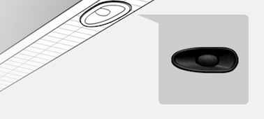 Diagram showing location of X-Balanced Speaker in TV