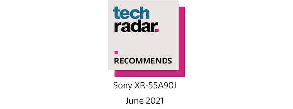 Tech Radar Recommends logo awarded to 55A90J in June 2021