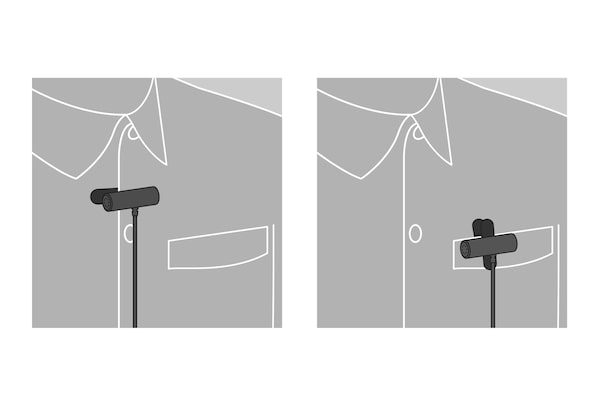 Illustration montrant la rotation à 360 degrés de la pince du ECM-LV1