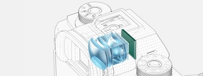 Viseur Quad-XGA OLED Tru-Finder<sup>MC</sup> à 3,68 millions de points